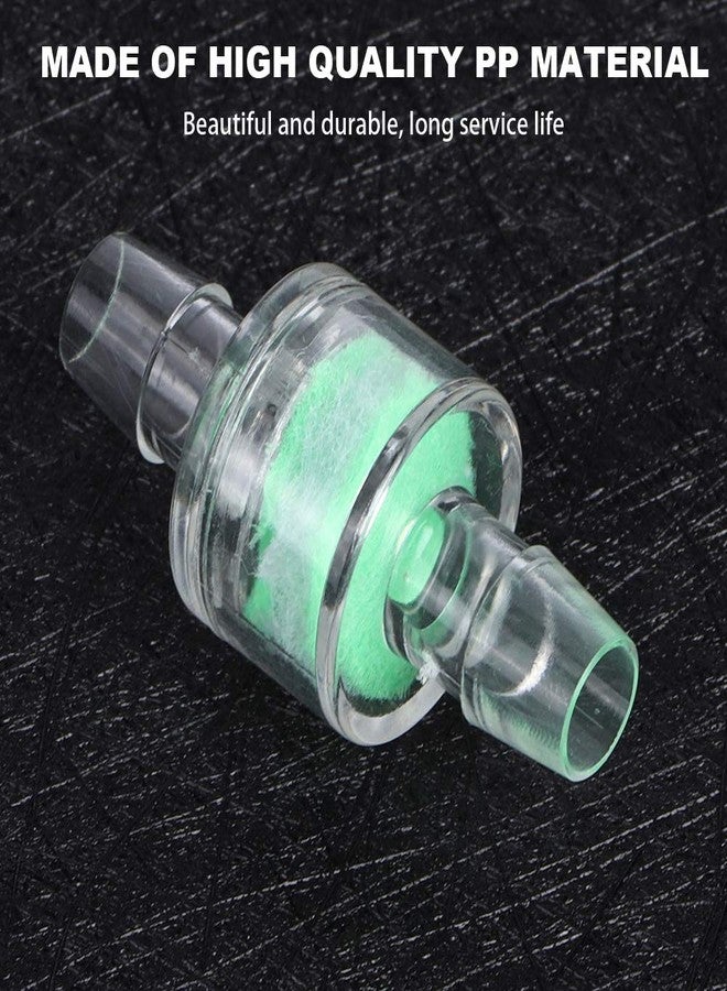 MUNEFE 10PCS Aquarium Filter Tube, ABS Silicone Tube Filter, Plastic Fish Tank Check Valve for Fish Tanks and Aquarium(8MM) - Image 2